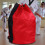Polyester Drawstring Backpack, Sports Gym Bag with Large Capacity and Non Scratch Liner for Multi-Purpose Use (Red) 2