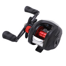 LK201 Baitcastingrolle 18+1BB 7,2:1 8KG Max. Bremskraft Links-Hand Schwarz Rot