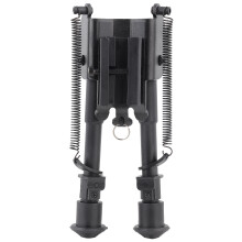 Rifle Stability Companion, Non Rust Black Anodized Finish, Quick Deployment Bipod With Adjustable Leg Length For Hunting And Target Shooting