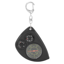 Survival Gear Essential Pioneering Exploration Compass Thermometer Odometer Keychain Backlit Display Authentic Heritage Corrosion Resistant Portable