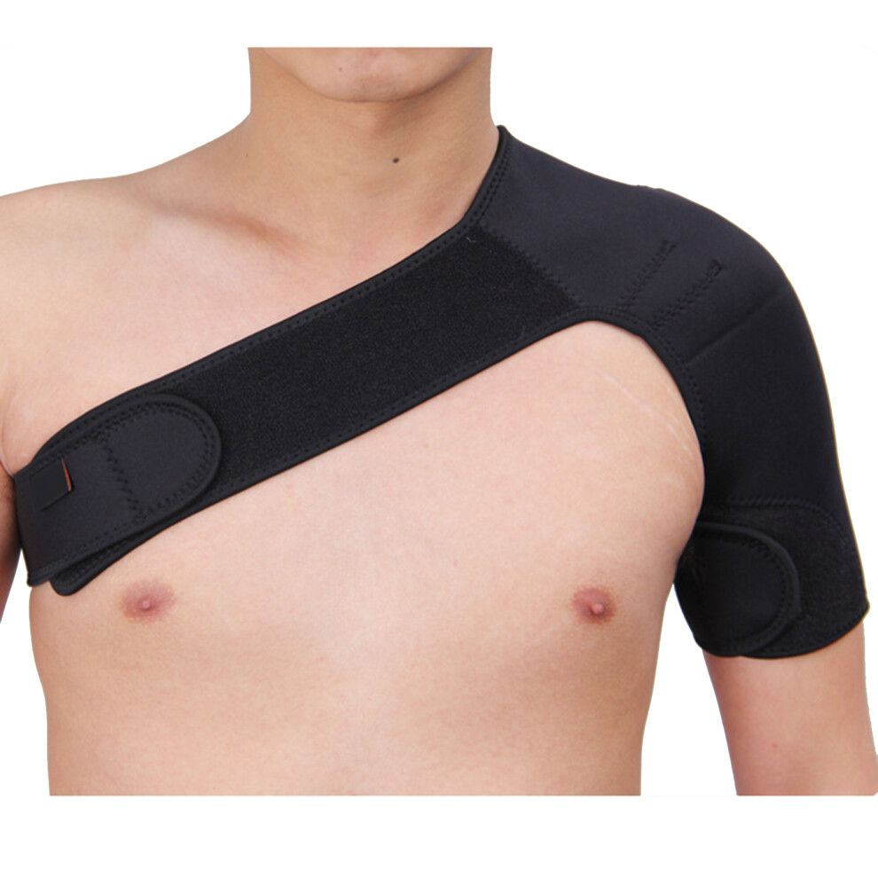 Sprain Soreness Relief Shoulder Brace Adjustable Compression Sleeve For Bursitis Tendinitis With Ice Pack Holder Two Way Pressure Breathable Suede