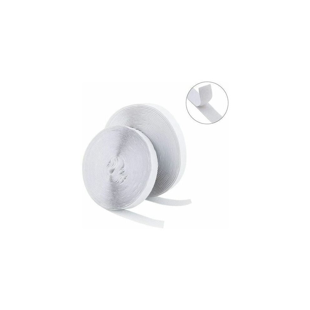 Safe Eco-Friendly Self Adhesive Hook And Loop Tape, No Vestige Residue On Smooth Surfaces, Abrasion Resistant Heavy Duty Loop Strips For Indoor 9358999418896