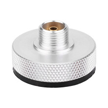 Adaptateur pour réchaud de camping avec entrée pour petite bouteille de propane, en alliage d'aluminium durable, léger et étanche, connecteur de