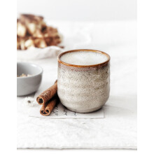 Handcrafted Elegance, Nordic Minimalism Style Large Capacity Unique Coffee Mugs With Stronger Black Clay, Artisanal Design For Stylish Kitchen And