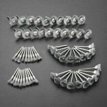 Set di spazzole metalliche compatibili con utensili Dremel, filo in acciaio inossidabile per sbavatura e lucidatura, accesso a spazi ristretti, è