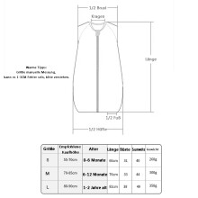 Saco de dormir de inverno em algodão macio, sem mangas para maior respirabilidade, manta vestível resistente e acolchoada para bebês, ideal para