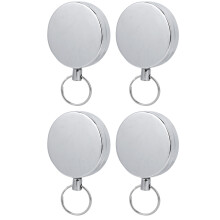 Professional Badge Reels Retractable, Heavy Duty Badge Reel for Seamless Access and Security, Metal ID Nurse Badge Reel with Reinforced ID Strap, Unbr
