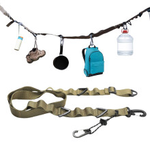 Hammock Straps for Multipurpose Gear, Heavy Duty Camping Adjustable Length Nylon Straps with 24 Holes for Large Capacity Hanging, Perfect for Gardens
