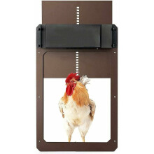 Poultry Portal, Automated Chicken Coop Door With Programmable Timer, Light Detection, And Remote Access, Swift Installation, Heavy-Duty Aluminum