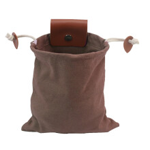 Bolsa de coleta em lona encerada, bolsa dobrável para atividades ao ar livre com cordão, ideal para armazenamento multiuso, perfeita para camping,
