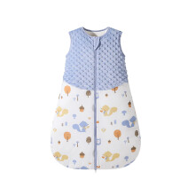Leichter Babyschlafsack mit ärmellosem Design, erhöhter Sicherheit durch doppelten Reißverschluss, tragbare Decke für Kleinkinder für sicheren