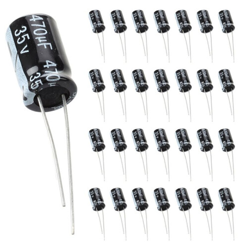 150pcs 35v Electrolytic Capacitor 470UF 10 X 17mm