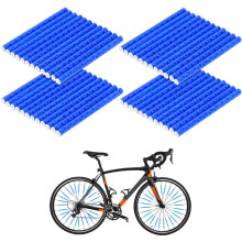 Refletores para raios de bicicleta, visibilidade aprimorada, cobertura de 360 graus, equipamento de proteção à prova d'água para segurança no