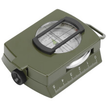 DC60‑2A Aluminium Alloy Foldable Compass Army Green, Multi-Function, 9x7x3cm