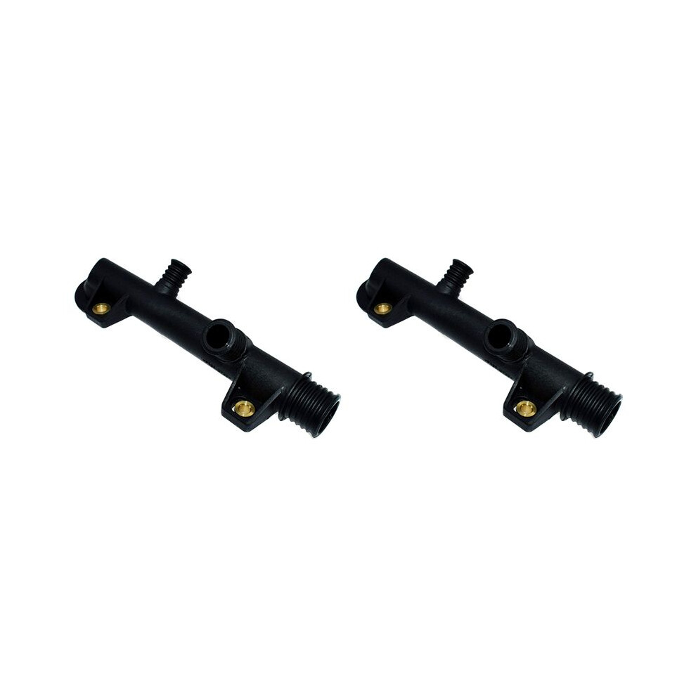2X Water Coolant Hose Pipe Connector Coupler Flange For - E30 E36 318I 316I 318Is M40 M42 M43 M44 11531714738 Black 6033781542661