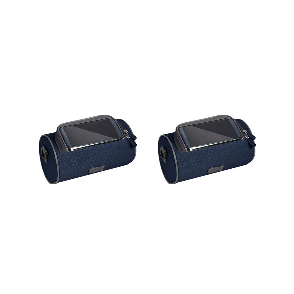 Photos - Bike Bag 2X Bike Front Frame Bag Waterproof Bike Phone Holder Bicycle Storage Bag with 6 Inch Transparent Pouch B