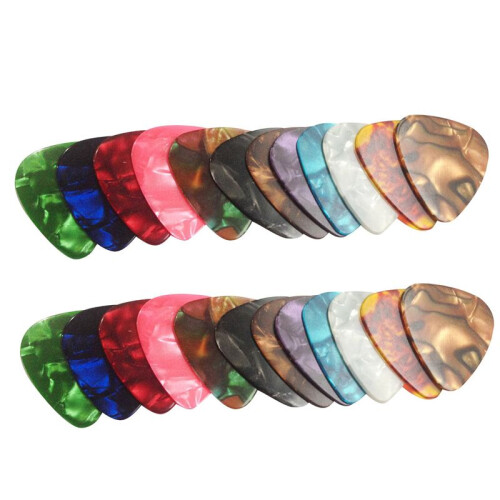24 X Rock Picks - Mediators for Guitars and Basses 3 Different Thickness