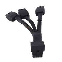 2pcs 3X8Pin PCI-E to 16Pin(12+4) PCI-E 5.0 12VHPWR Connector 90-Degree Elbow Cable GPU RTX4090 RTX4080 P8X3 to 16PIN-A
