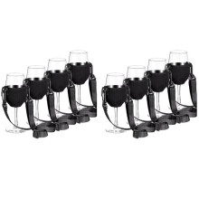 8 Piezas de Correa de Soporte Portátil para Copas de Vino, Correa de Soporte para el Cuello para Herramientas de Cóctel de Cumpleaños A