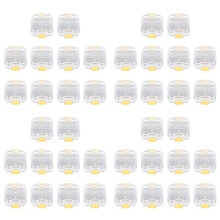 40 Stuks Plastic Prothese Tand Doos met Film Hoge Kwaliteit Prothese Opbergdoos Tandheelkundige Implantaat Membraan Tand Doos