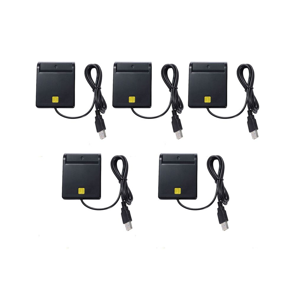 5X Usb Card Reader For Bank Card Ic/Id Emv Card Reader For Windows 7 8 10 For Linux Os Usb-Ccid Iso 7816 6031337823189