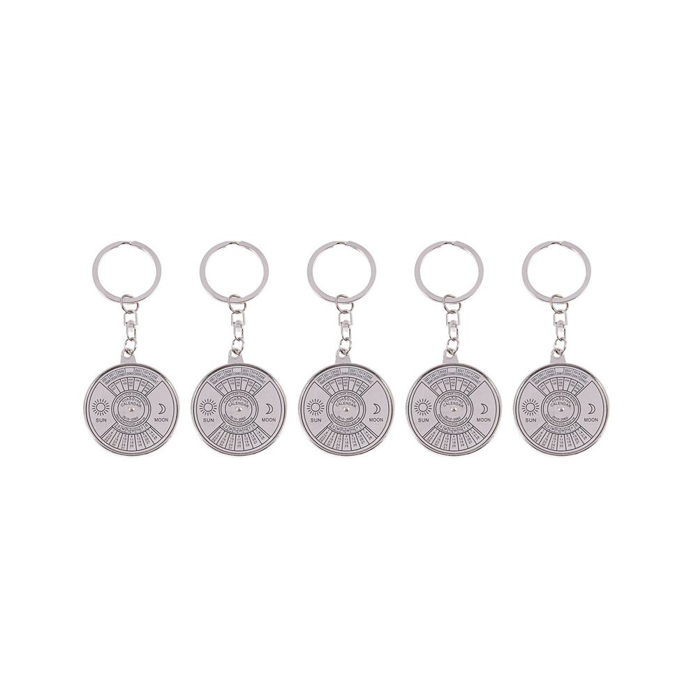 5X Perpetual Calendar Keyring Keychain Unique Metal Key Chain Ring 50 Years New Hot 4713298601731