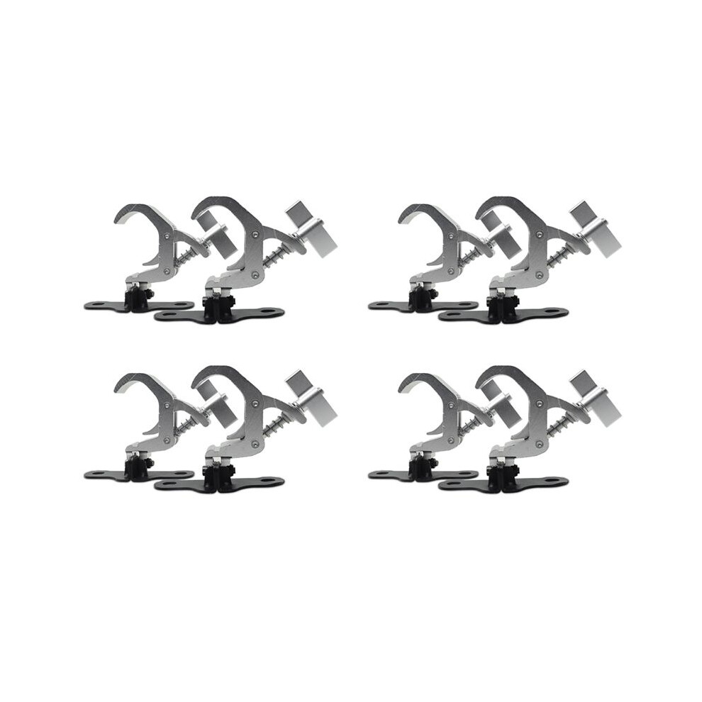 4Pair Aluminum Stage Light Hook Moving Light Truss Clip Safety Load 150Kg For Dj Disco Stage Equipment(A) 4713666632794