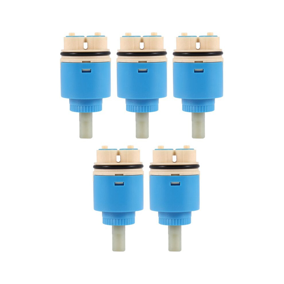 5X Plastic 35Mm Diameter Water Tap Faucet Cartridge Valve Ivory 4713045499567