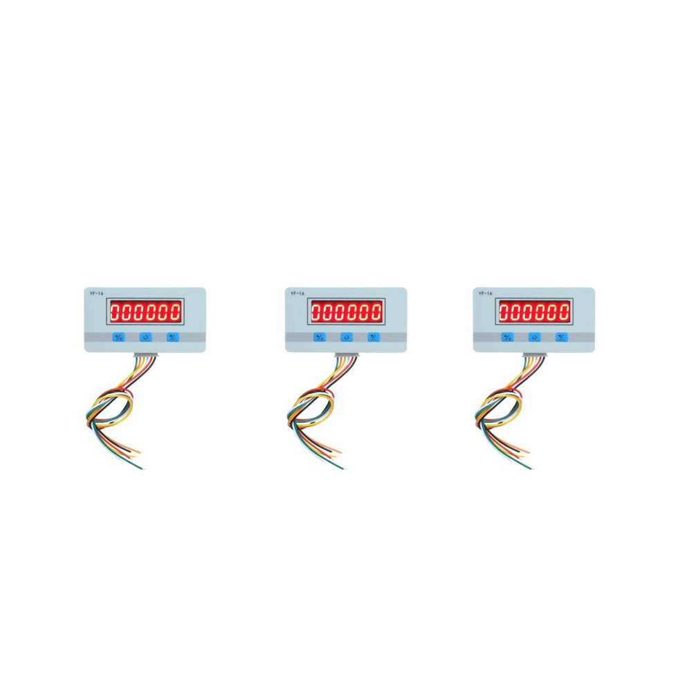 3X Digital Counter Module /Ac5v-24V Hour Meter Calculator Electronic Totalizer With Npn And Pnp Signal Interface 4711715987871