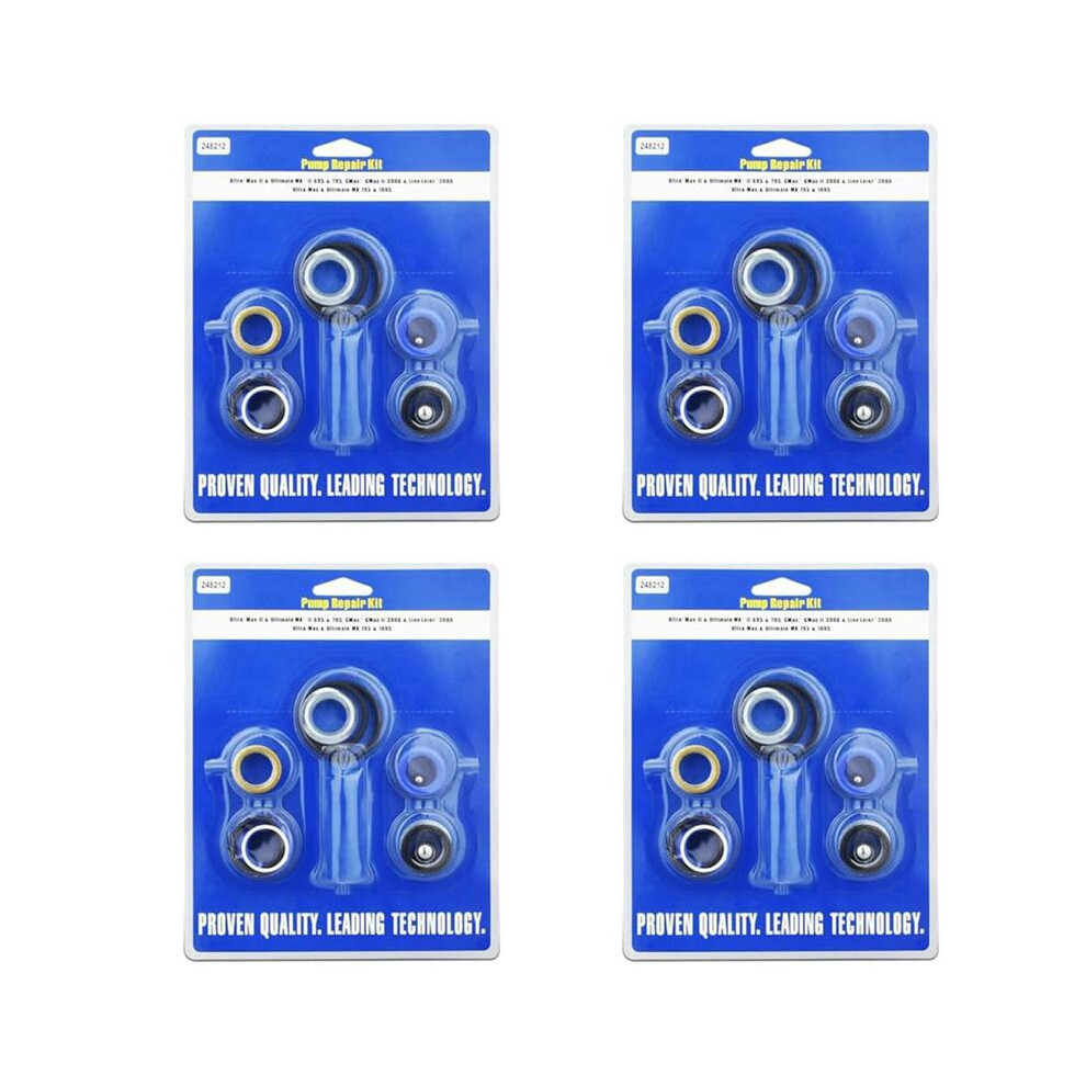 248212 Pump Repair Kit For Gracoairless Paint Sprayer Ultra Max Ii 695 795 Linelazer 3900 Aftermarket 4Set 4712347655343