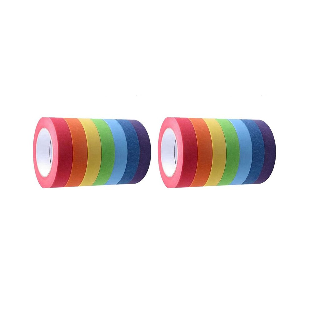 14X Colored Masking Tape,Colored Painters Tape Drafting Tape, Tape Tape Paper Tapecolorful Tape,E 6032081175852