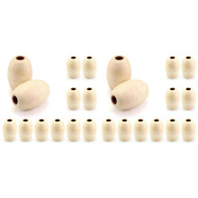 Oval Water Float, 24 Pack, 1/2Inch Hole, 3.5x 5.5Inch, for Pools, Water Ski Ropes, Anchor Lines, White