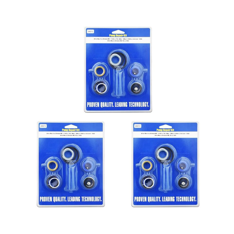 248212 Pump Repair Kit For Gracoairless Paint Sprayer Ultra Max Ii 695 795 Linelazer 3900 Aftermarket 3Set 6034097883929