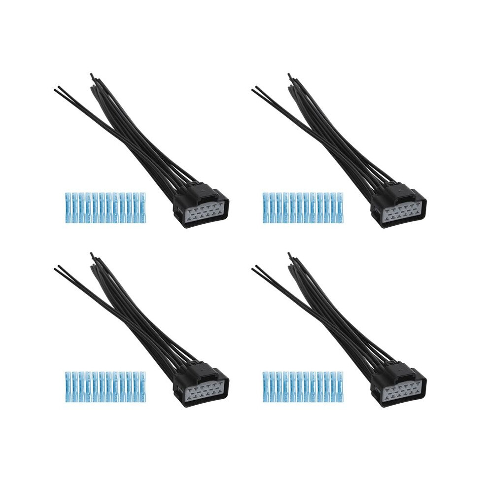 4X Wpt928 Wiring Kit 3U2z-14S411-Zmb Heated/Cooled Module Connector Wire Assembly For Mercury 4713258981170