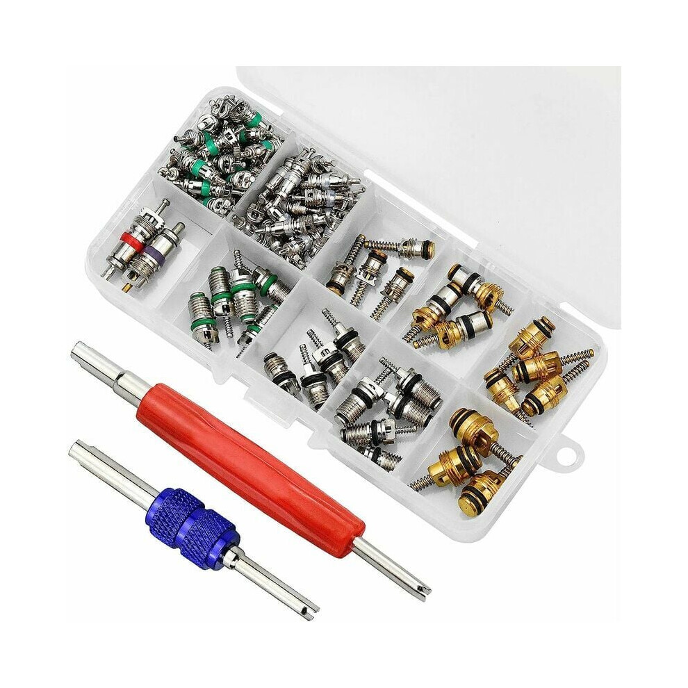 Professional Air Conditioning Valve Core Kit, Durable Car Ac Service Valves For Efficient Installation And Maintenance, Compatible With R12 R134a 9169997256232