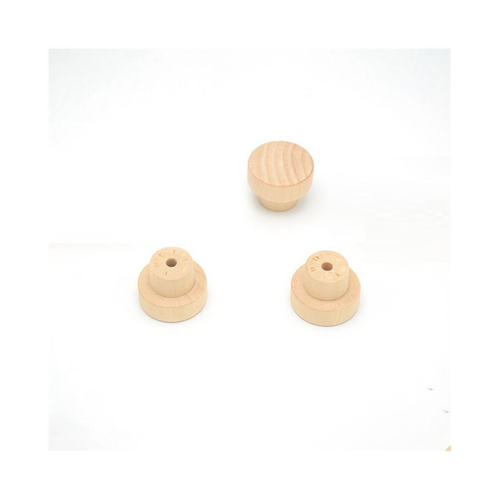 60Pcs Wooden Drawer Knobs, Furniture Knobs, Wooden Cupboard Knobs For Cabinets And Drawers, Round Wooden Knobs 4712234406898