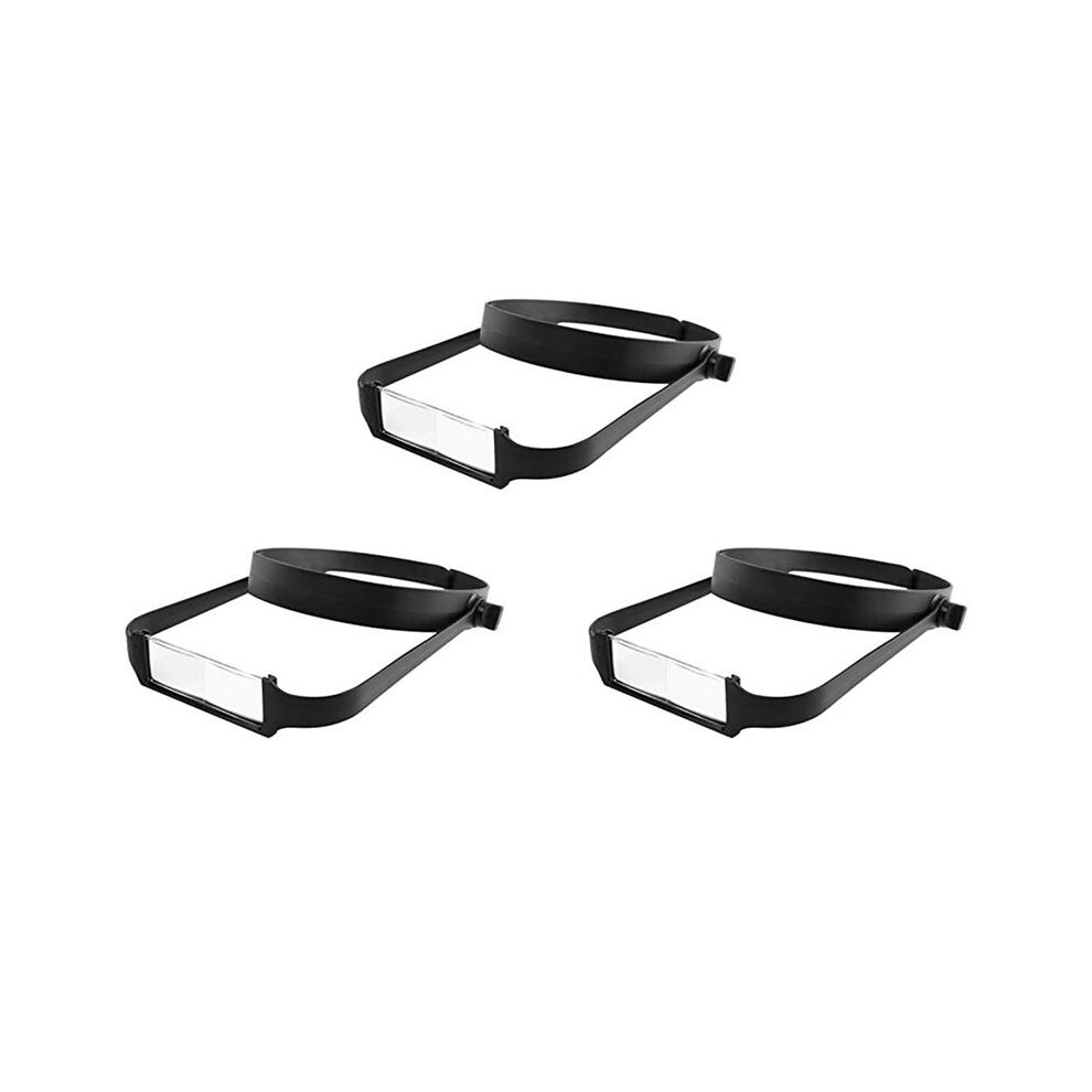 Typecat 3X Slimline Headband Magnifier With 12 Lenses, Assisted Repair Of -Mounted Reading Magnifying Glass