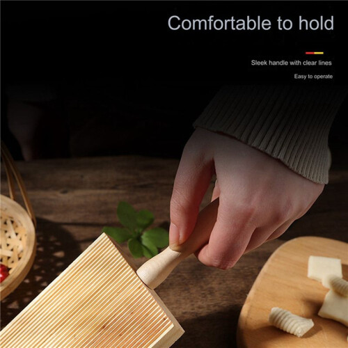 2X Italian Gnocchi Board Wood Kitchen Baking Tool Pasta Maker Professional 1