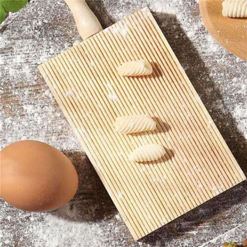 2X Italian Gnocchi Board Wood Kitchen Baking Tool Pasta Maker Professional 2