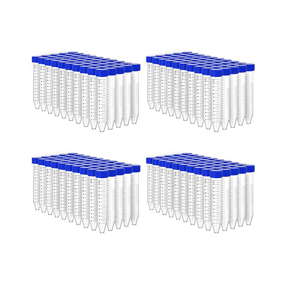 200Pcs Conical Centrifuge Tubes 15Ml With Screw Caps, Graduated And Write Marks Lab Test Container 4711722084839