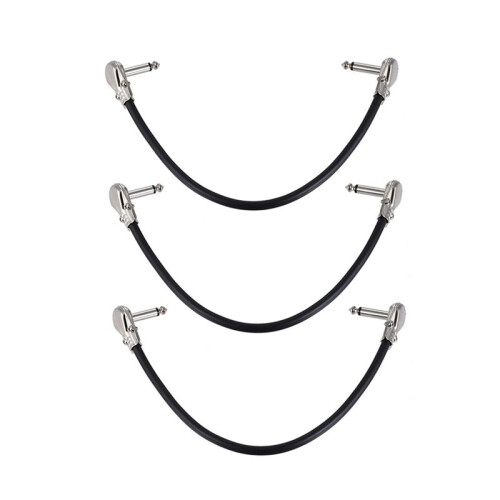12-Pack 12 Polegada Guitar Patch Cables, Instrumento Acústico Guitar Cables, Duckhead Effect Cables 2