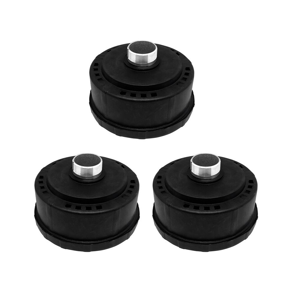 3Pcs 32Mm/1.25Inch Air Compressor Noise Reducer Silence Filter,Plastic Shell Round Muffler Filter 4713298609133