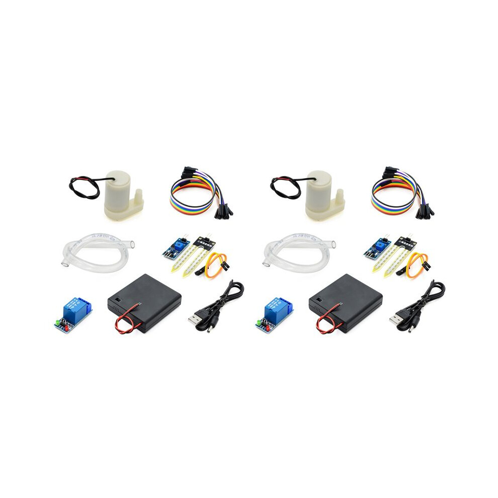 Typecat 2Set Automatic Irrigation Diy Kit Water Pump Soil Moisture Detection Garden Drip Watering Watering Irrigation System