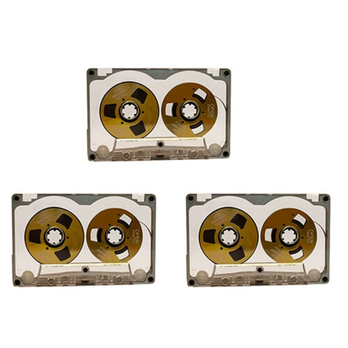 3X 55 Minute Blank Tape Disk Double-Sided Metal Small Open Disk Blank Cassette Tape Tape Disk, E