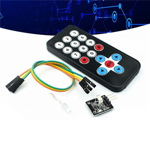 3X Remote Control Module HX1838 Infrared Wireless Remote Control Kit Remote Control Robot Multi-Functional Module 2