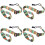 4X Justerbar Mjuk Polyester Gitarr Ukulele Gitarr Akustisk Bas Axelrem Bältesband Krokband 1