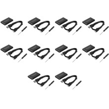 10X Caja de Disco Duro Externo MSATA una USB 3,0 SSD, Caja de Almacenamiento, Adaptador para 30X50Mm 30X30Mm MSATA SSD