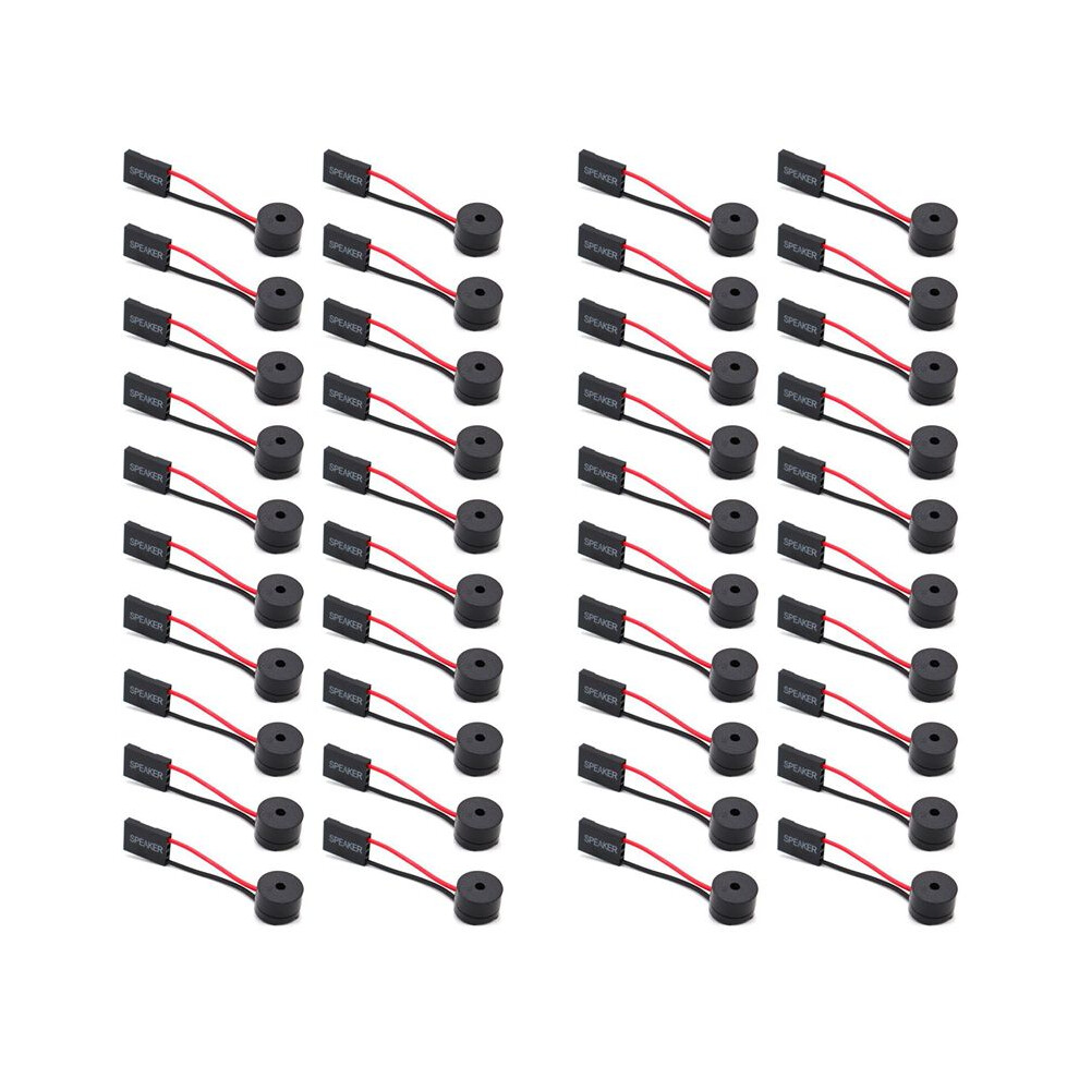 40 Pcs Pc Motherboard Speaker Desktop Computer Protective Cover Diy Internal Code Plug Buzzer 4712139172805