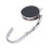 4X Black Cat Cartoon Foldable Silver Tone Handbag Hook Antislip Rubber Base 7