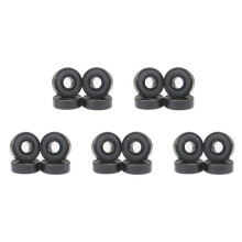 20X Hoge Snelheid 608RS Hybride Zwarte Keramische Lagers Skateboardlagers Keramische Kunststof Arc 608 Lagers